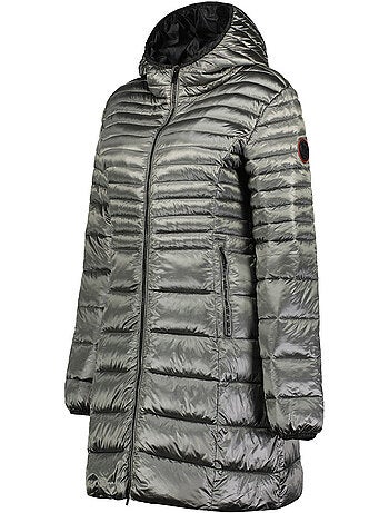 Parka con capucha de piel sintética bodeak – canadian peak