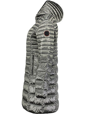 Parka con capucha de piel sintética bodeak – canadian peak