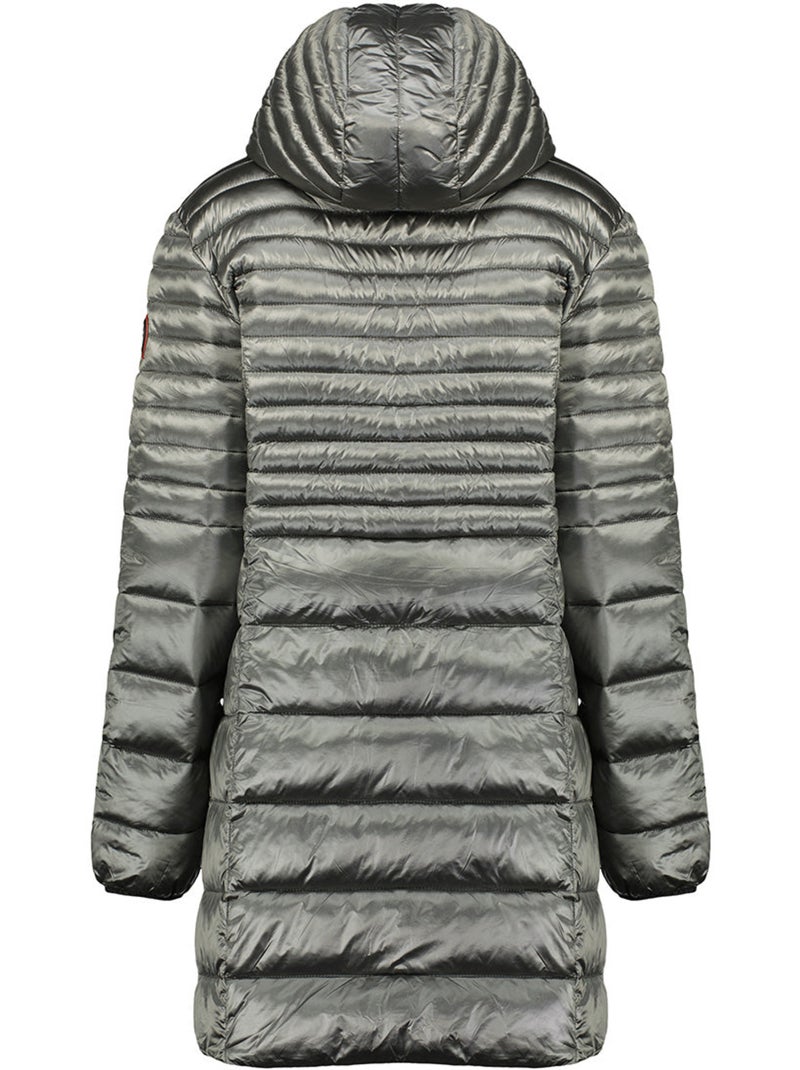 Parka con capucha de piel sintética bodeak – canadian peak Gris oscuro - Kiabi