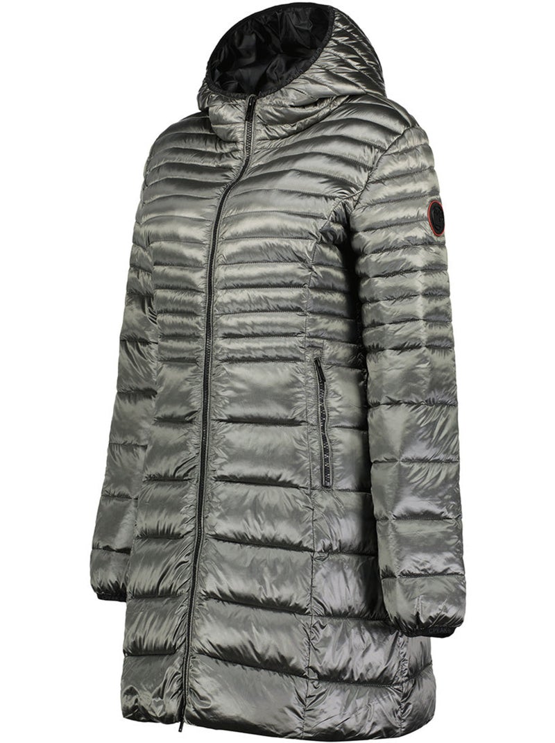 Parka con capucha de piel sintética bodeak – canadian peak Gris oscuro - Kiabi