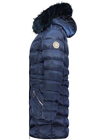 Parka con capucha de piel sintética civileak – canadian peak
