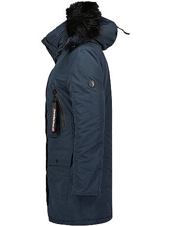 Parka con capucha de piel sintética corteak – canadian peak