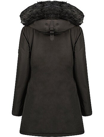 Parka con capucha de piel sintética corteak – canadian peak