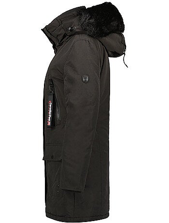 Parka con capucha de piel sintética corteak – canadian peak