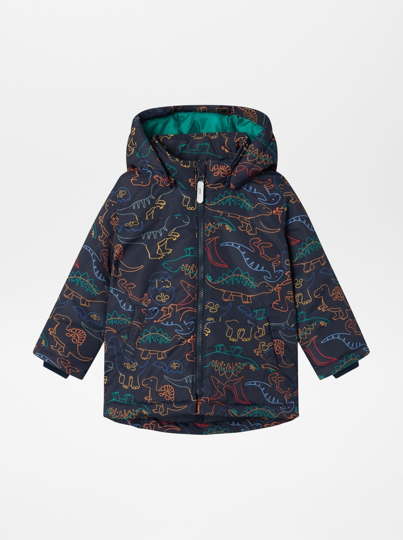 Parka con capucha 'dinosaurios' AZUL - Kiabi