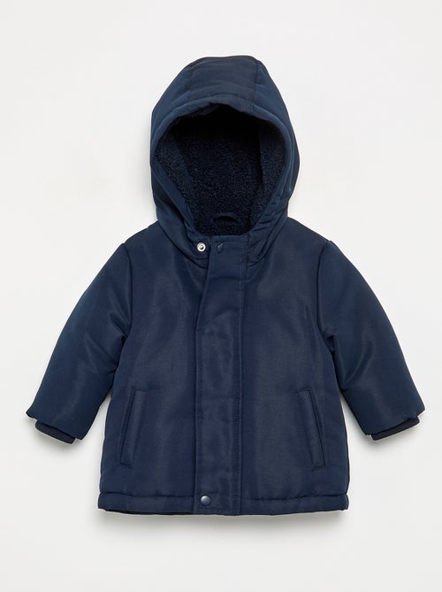 Parka con capucha e interior de borreguito - Kiabi Parka con capucha e interior de borreguito - Kiabi