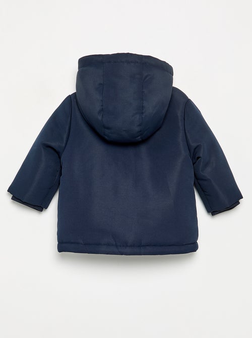 Parka con capucha e interior de borreguito - Kiabi