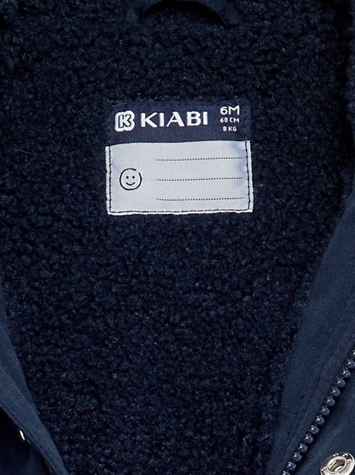 Parka con capucha e interior de borreguito - Kiabi Parka con capucha e interior de borreguito - Kiabi