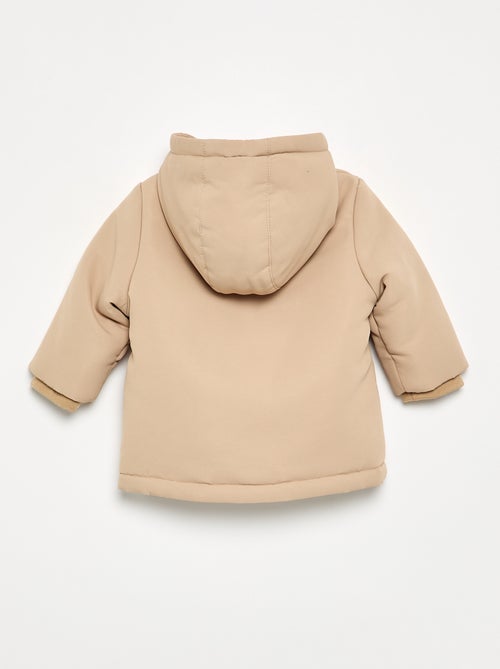 Parka con capucha e interior de borreguito - Kiabi Parka con capucha e interior de borreguito - Kiabi