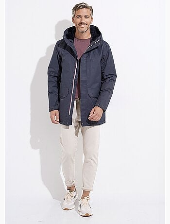 Parka con capucha forrada de piel - AFIBEL
