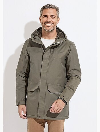 Parka con capucha forrada de piel - AFIBEL