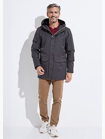 Parka con capucha forrada de piel - AFIBEL