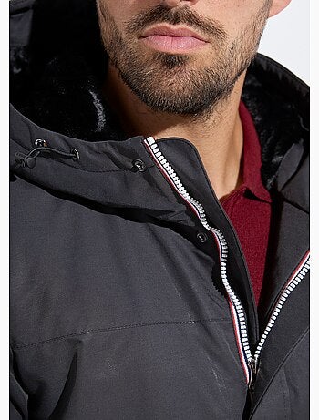 Parka con capucha forrada de piel - AFIBEL