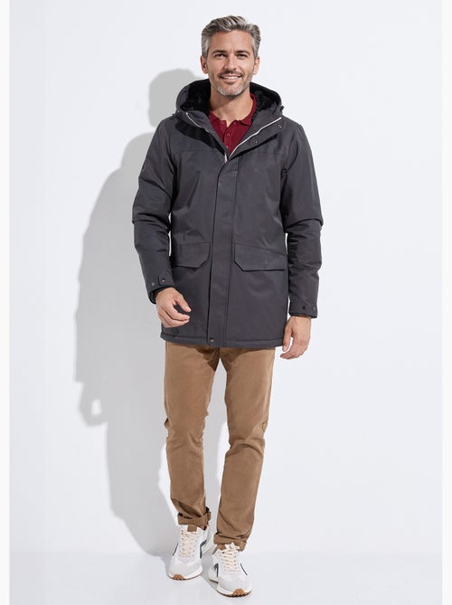 Parka con capucha forrada de piel - AFIBEL - Kiabi