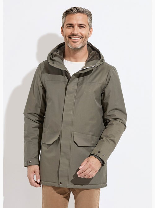 Parka con capucha forrada de piel - Kiabi