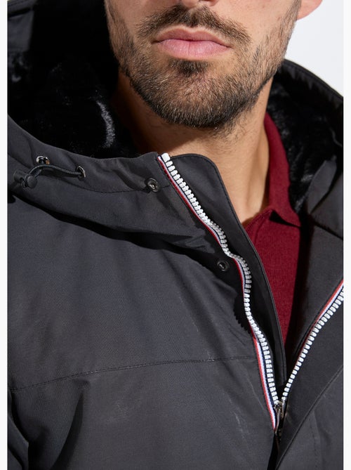 Parka con capucha forrada de piel - Kiabi