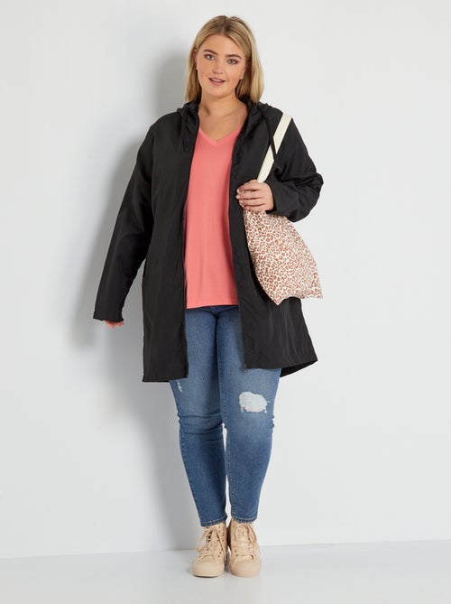 Parka con capucha hidrófuga - Kiabi