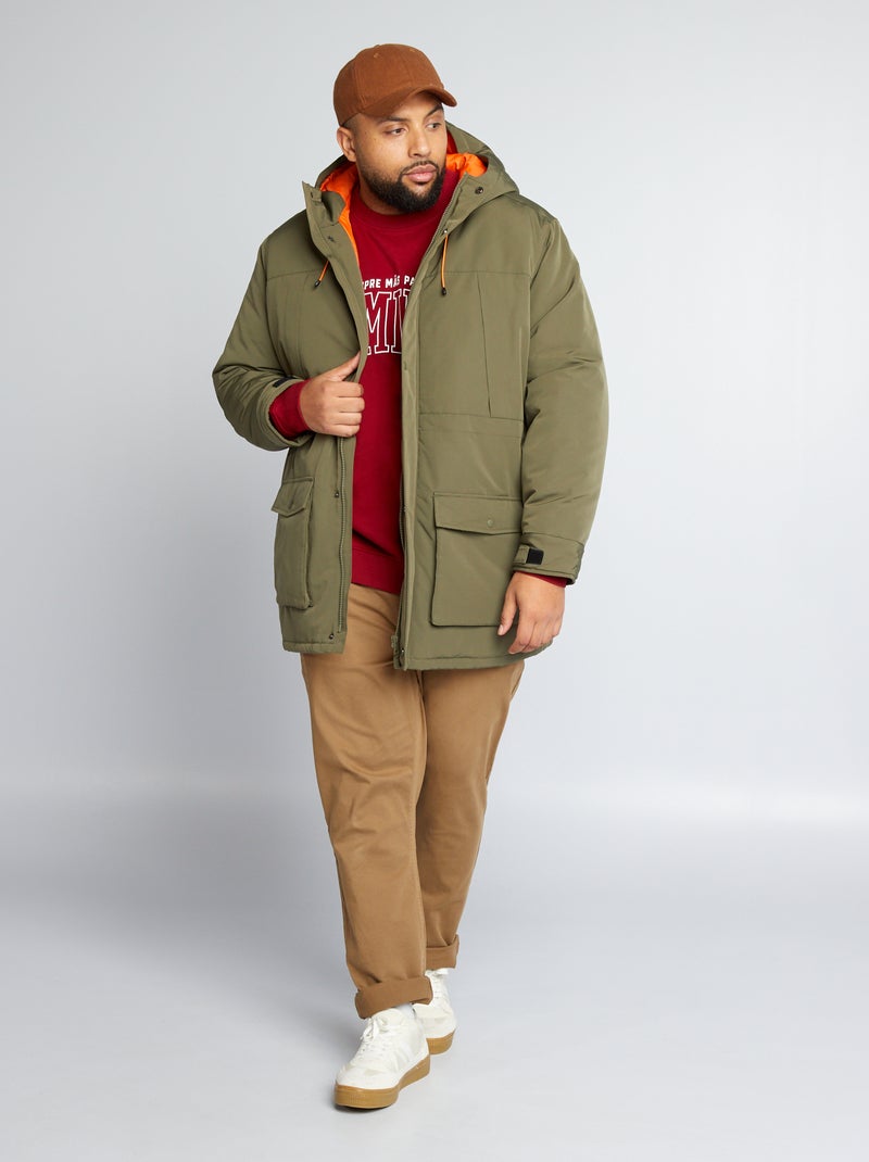 Parka con capucha KAKI - Kiabi