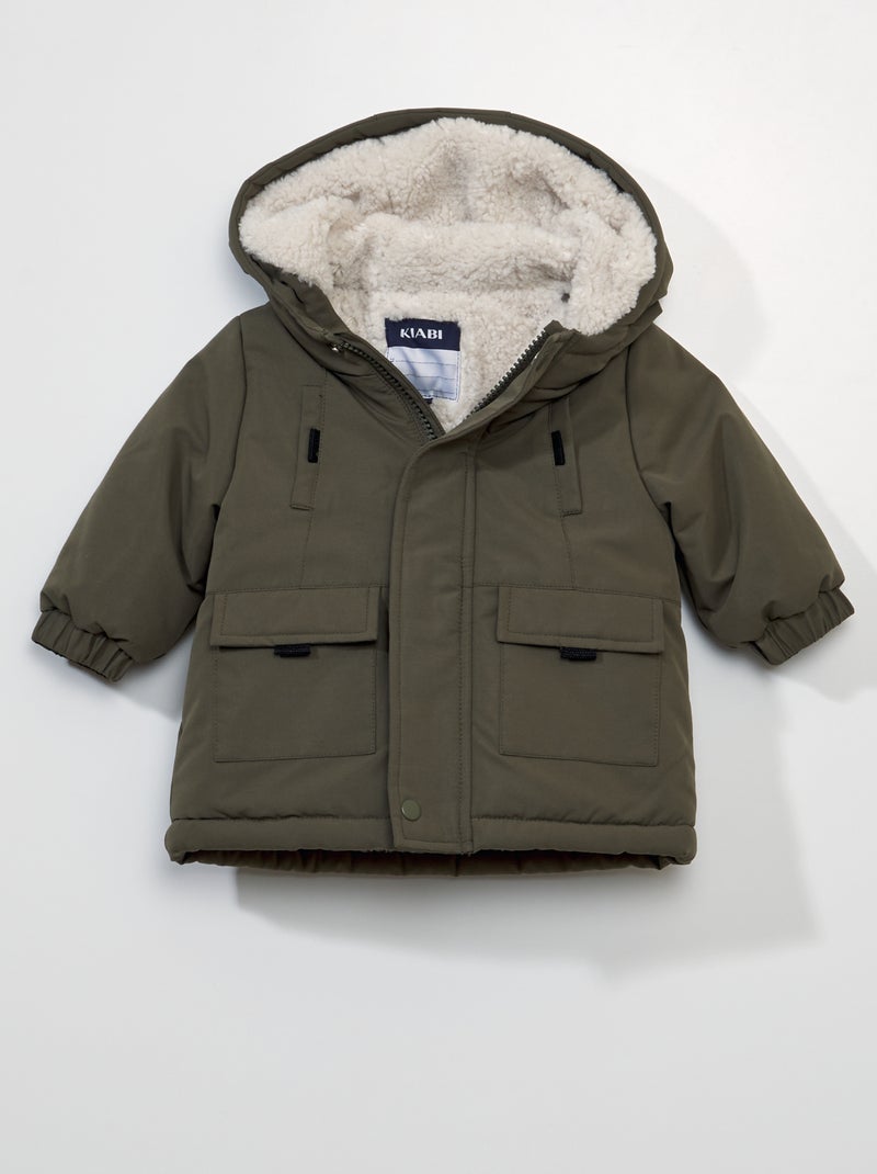 Parka con capucha KAKI - Kiabi