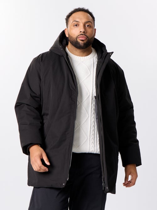 Parka con capucha lisa - Kiabi