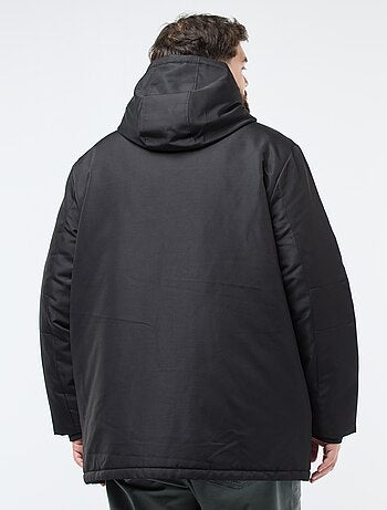 Parka con capucha lisa repelente al agua