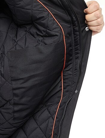 Parka con capucha lisa repelente al agua