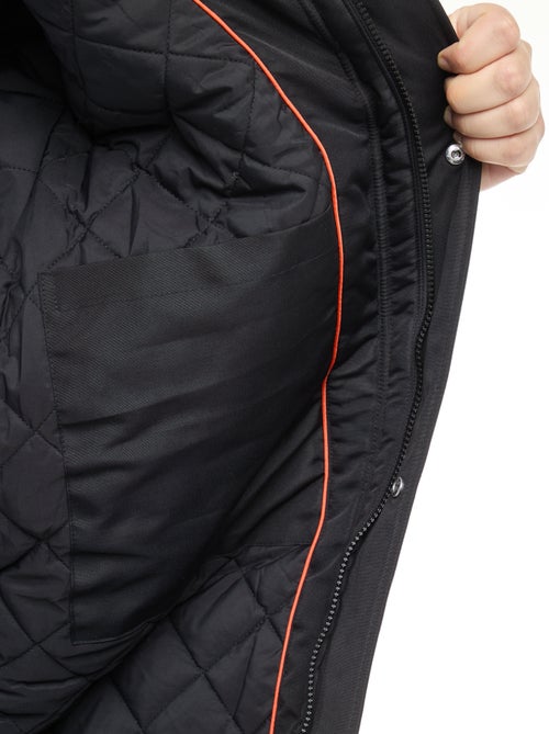 Parka con capucha lisa repelente al agua - Kiabi