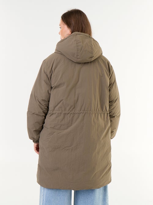 Parka con capucha lisa - Kiabi