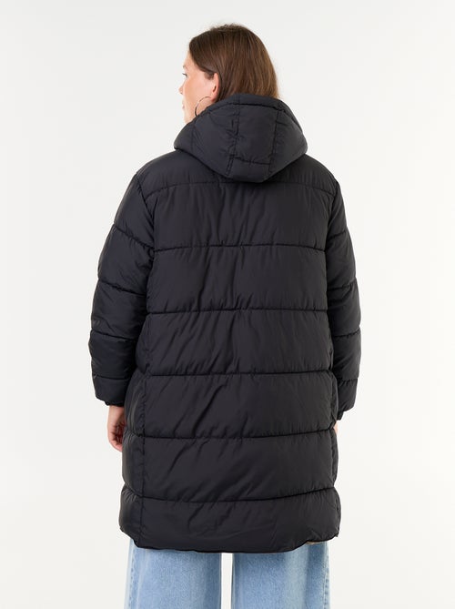 Parka con capucha lisa - Kiabi