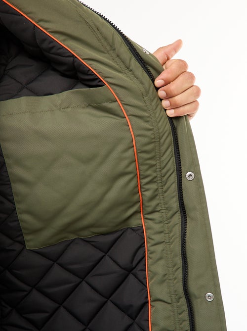 Parka con capucha midi - Kiabi