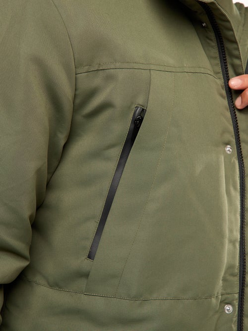 Parka con capucha midi - Kiabi