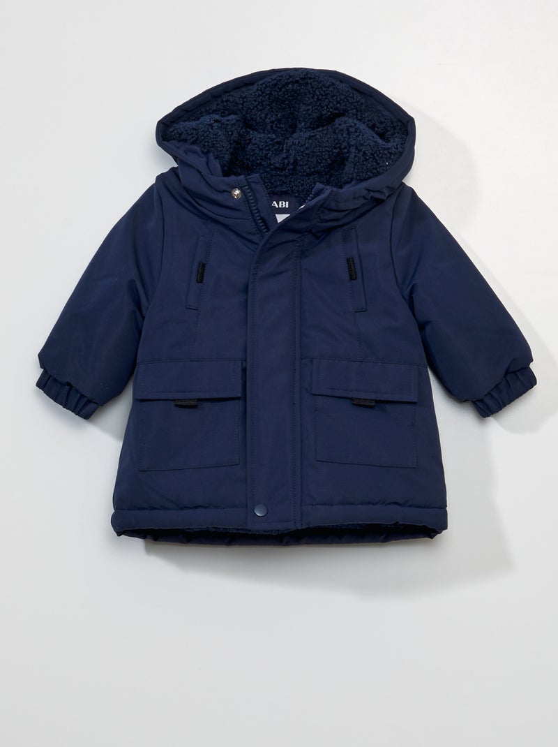 Parka con capucha NEGRO - Kiabi