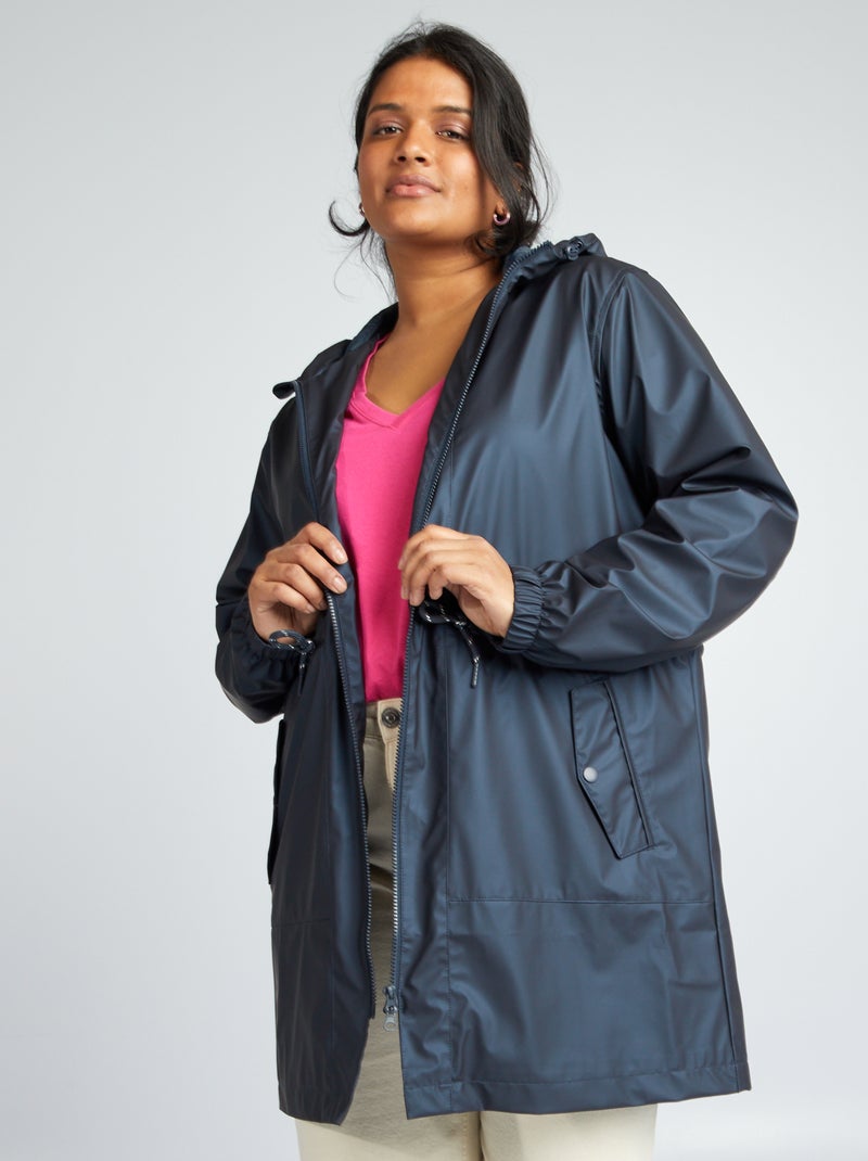 Parka con capucha NEGRO - Kiabi