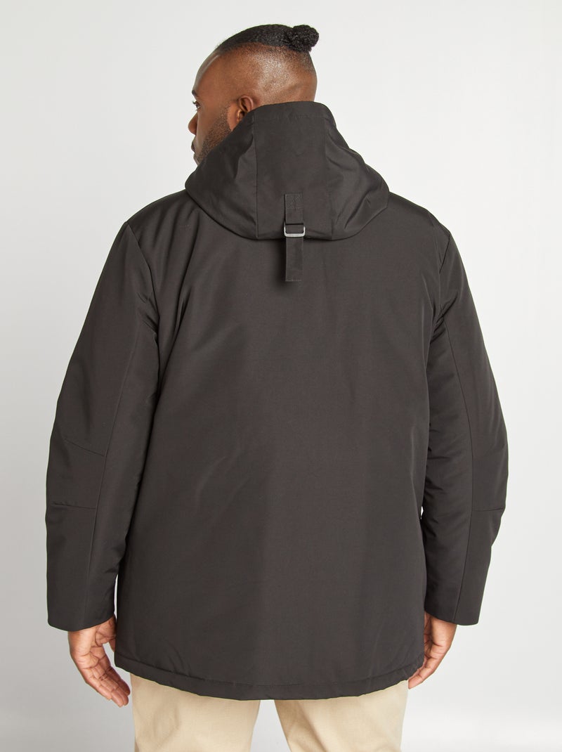 Parka con capucha negro - Kiabi