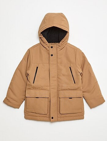 Parka con capucha repelente al agua