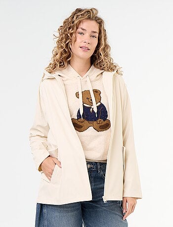 Parka con capucha repelente al agua