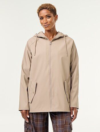 Parka con capucha repelente al agua