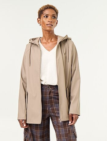 Parka con capucha repelente al agua