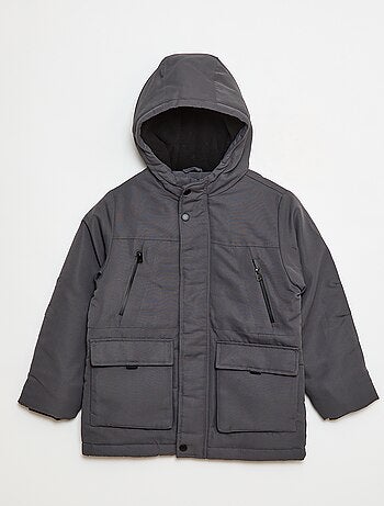 Parka con capucha repelente al agua