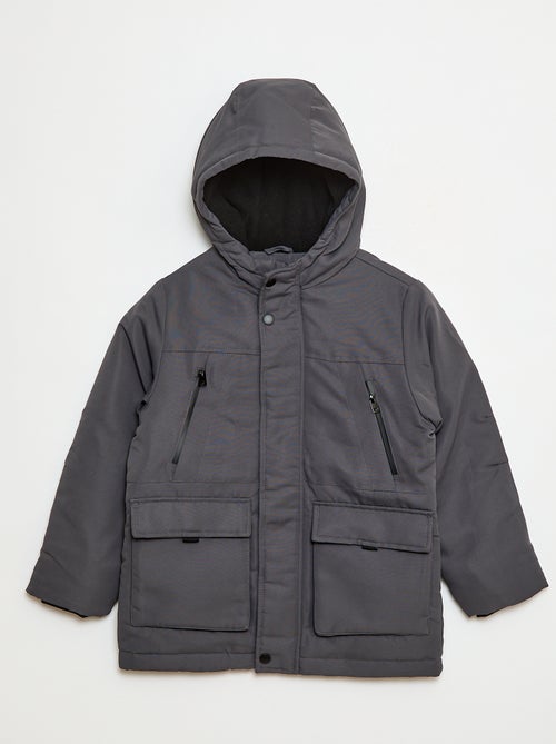 Parka con capucha repelente al agua - Kiabi