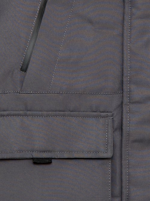 Parka con capucha repelente al agua - Kiabi