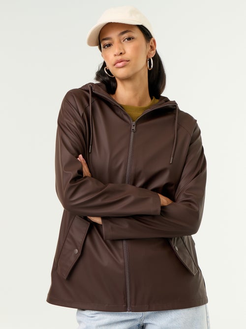 Parka con capucha repelente al agua - Kiabi Parka con capucha repelente al agua - Kiabi