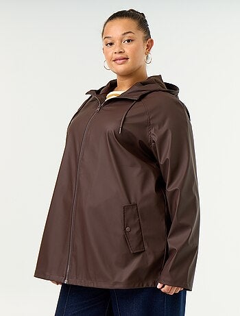 Parka con capucha repelente al agua