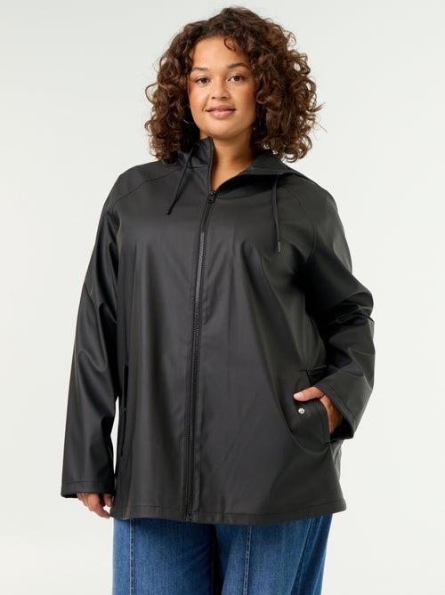 Parka con capucha repelente al agua - Kiabi Parka con capucha repelente al agua - Kiabi