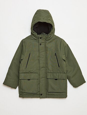 Parka con capucha repelente al agua