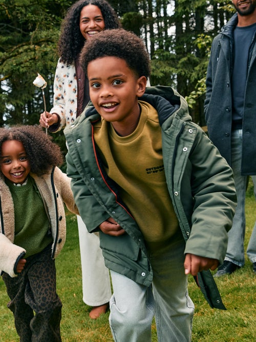 Parka con capucha repelente al agua - Kiabi