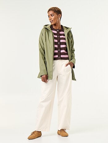 Parka con capucha repelente al agua