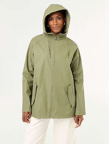 Parka con capucha repelente al agua