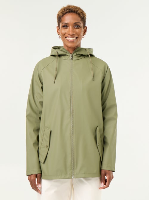 Parka con capucha repelente al agua - Kiabi Parka con capucha repelente al agua - Kiabi