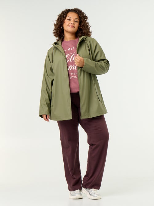 Parka con capucha repelente al agua - Kiabi Parka con capucha repelente al agua - Kiabi